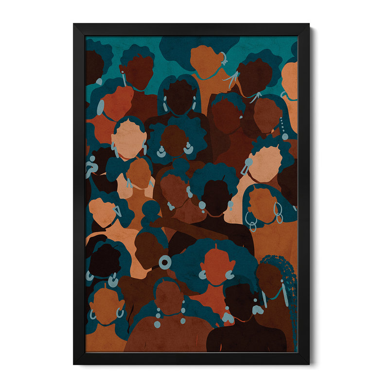 Affiche Aqua Premium encadrée par Reyna Noriega, H 24 po x l 16 po
