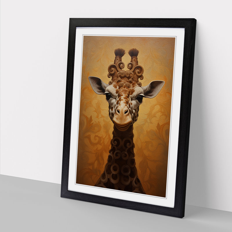 Single Picture Frame Print on Wood, Black, 34cm H x 25cm W x 2cm D