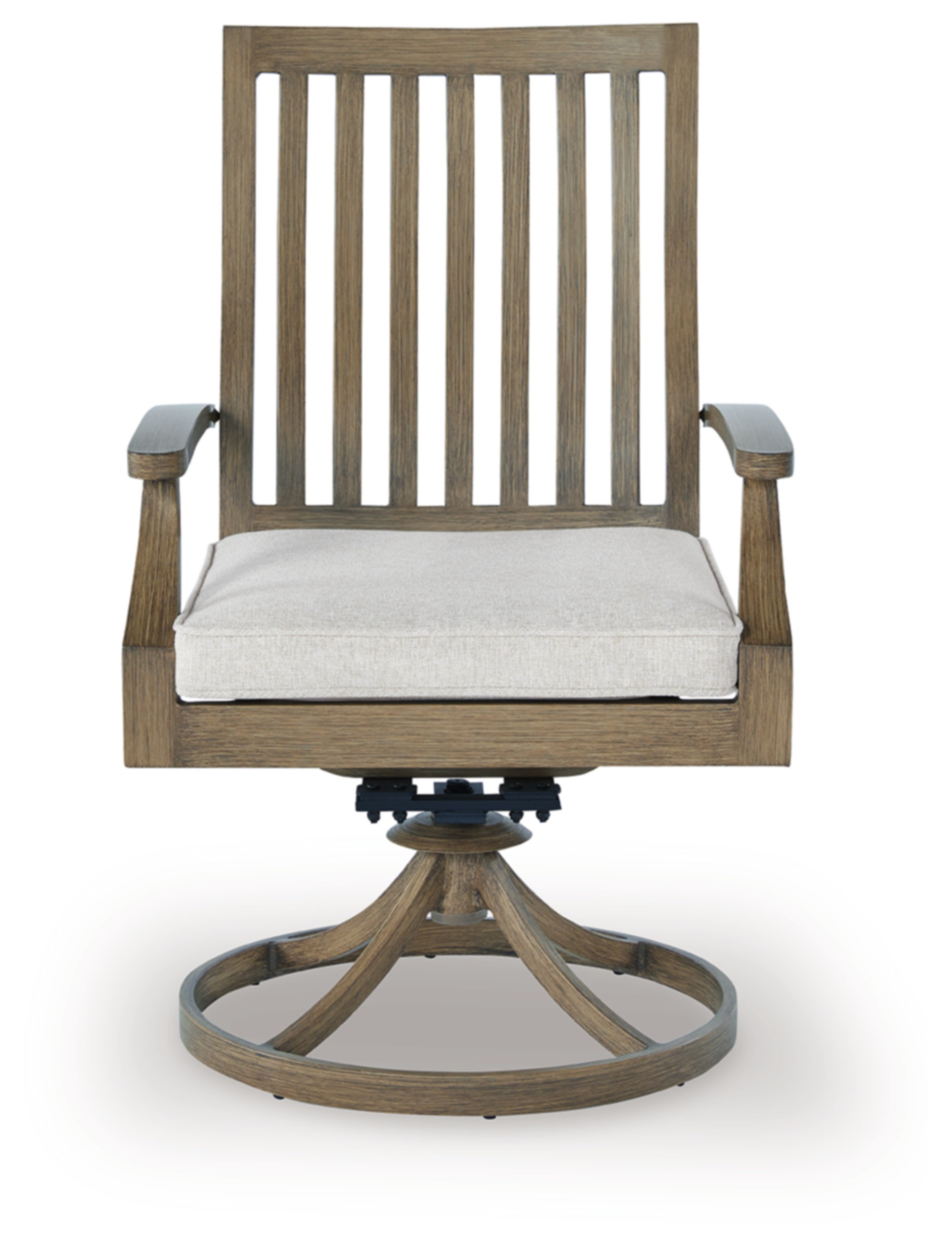 Lark Manor™ Springbrook Outdoor Swivel Chair With Cushion (Set Of 2) | Wayfair