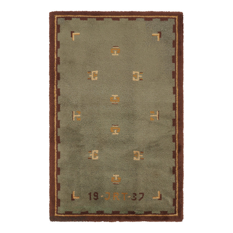 Vintage One-of-a-Kind 3'11x6'1 Hand Knotted Area Rug