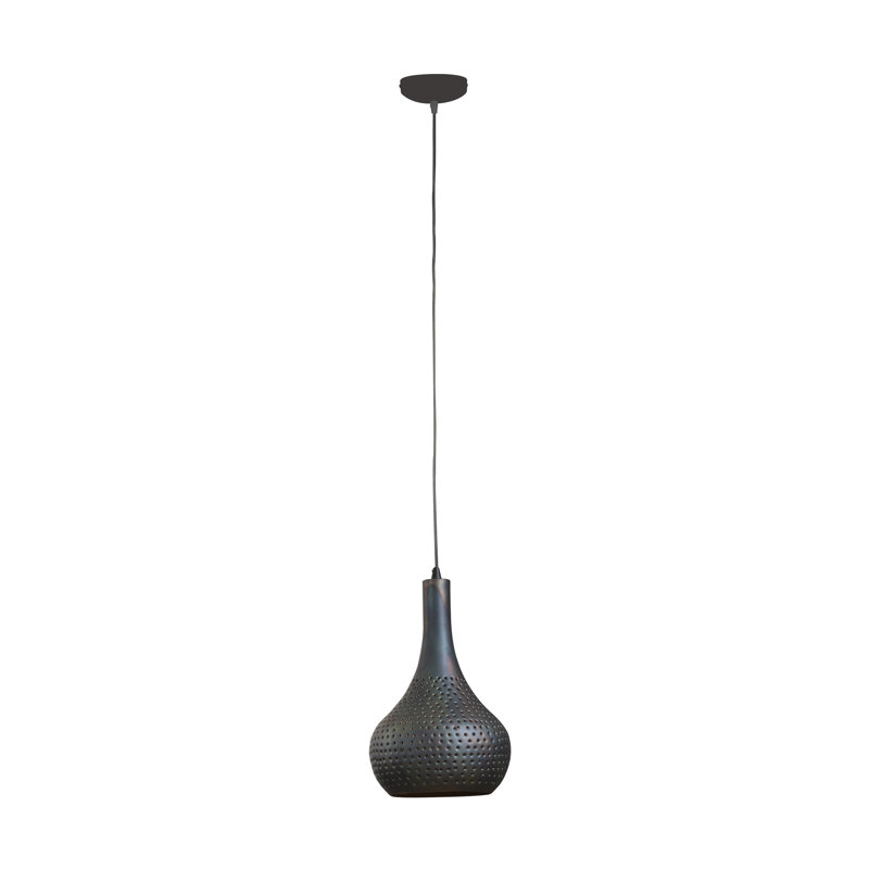 Erie 1 - Light Single Pendant, Black/Brown