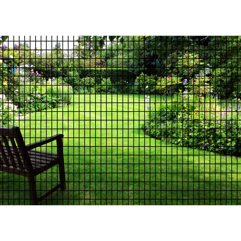 Clôture en treillis métallique soudé avec revêtement en vinyle 16Ga, H 36 po x l 50 po x P 0,04 po