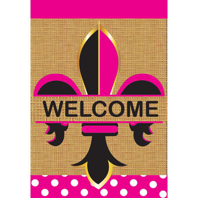 Double Sided 18 in. H x 13 in. W Nylon Garden flag