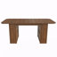 Table de salle à manger de style Mid-Century avec tiroirs et rangement à aire ouverte