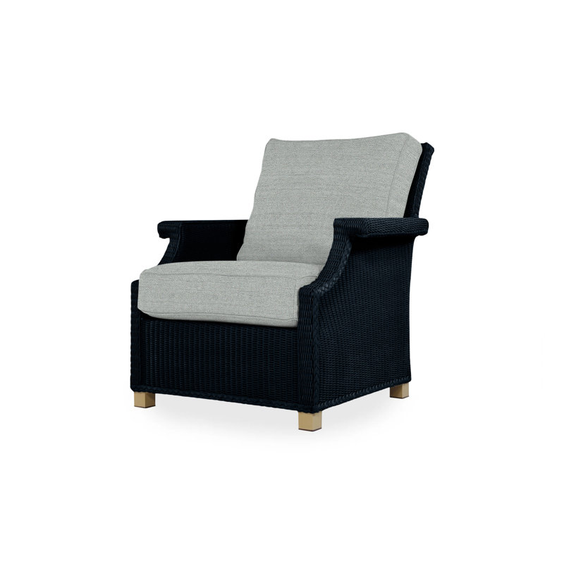 Hamptons Outdoor Lounge Chair, Cottage Pepper, Ebony