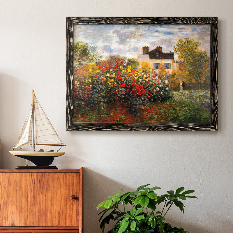 Argenteuil par Monet, reproduction d'art sur toile, Noir, H 18 po x l 26 po