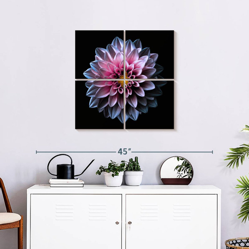 Dahlia Harnek rose et mauve, H 26 po x l 26 po