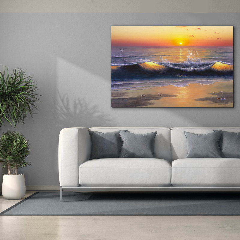 «Sunset Nights» par Diane Romanello, H 40 po x l 60 po x P 1,5 po