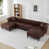 Dark Brown Faux Leather selected