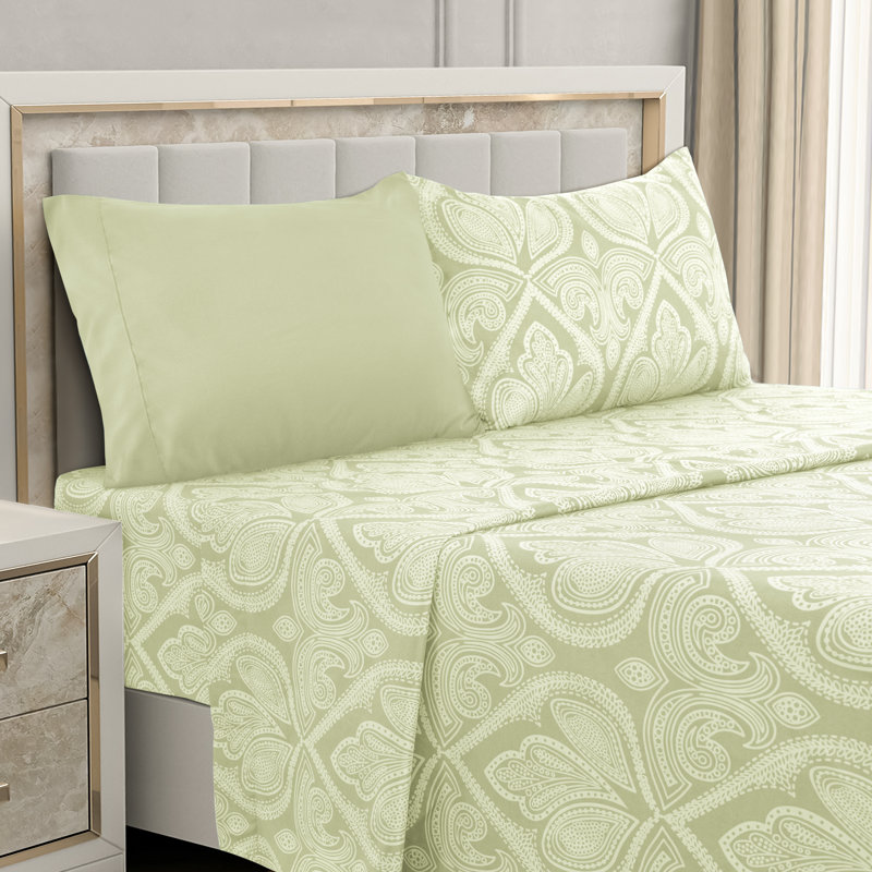 Ensemble de draps en microfibre Lux Hotel, Ivoire, Ensemble de draps pour taille de lit simple TG ave