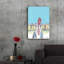 «Cluck Cluck» par Roey Ebert, art mural en verre acrylique, 24 po x 36 po