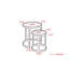 Ensemble de tables gigognes 2-en-1 Contemporary