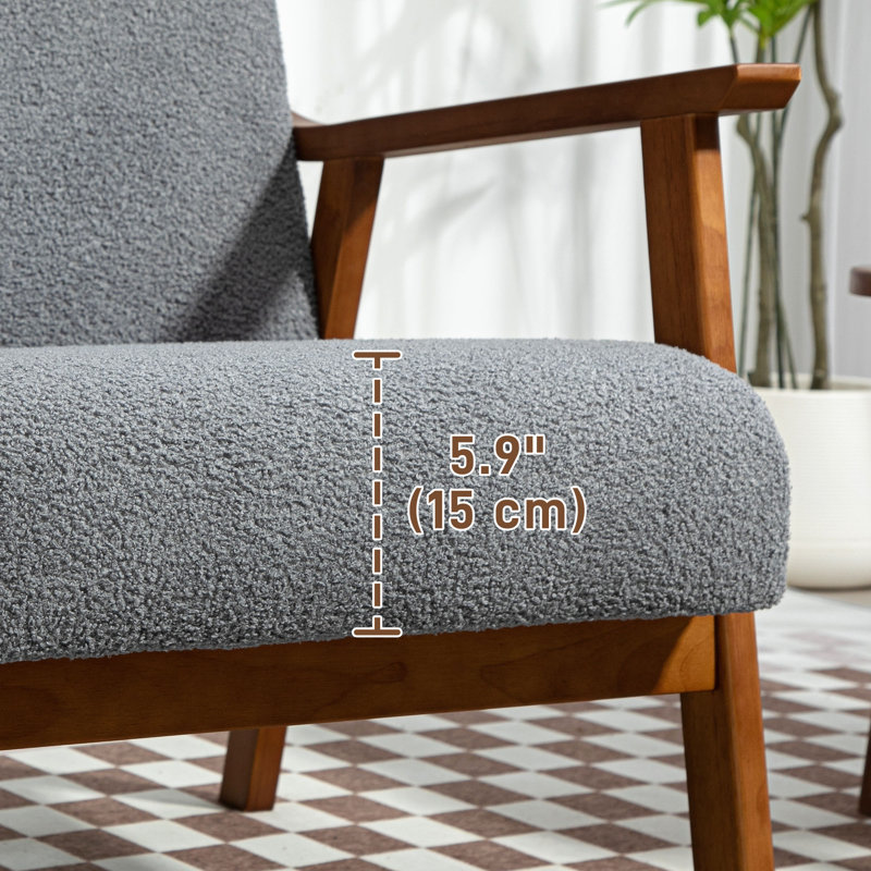 Rackerby Upholstered Armchair, Grey