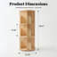 3 Tier Bookshelf with 360°Spinning Design