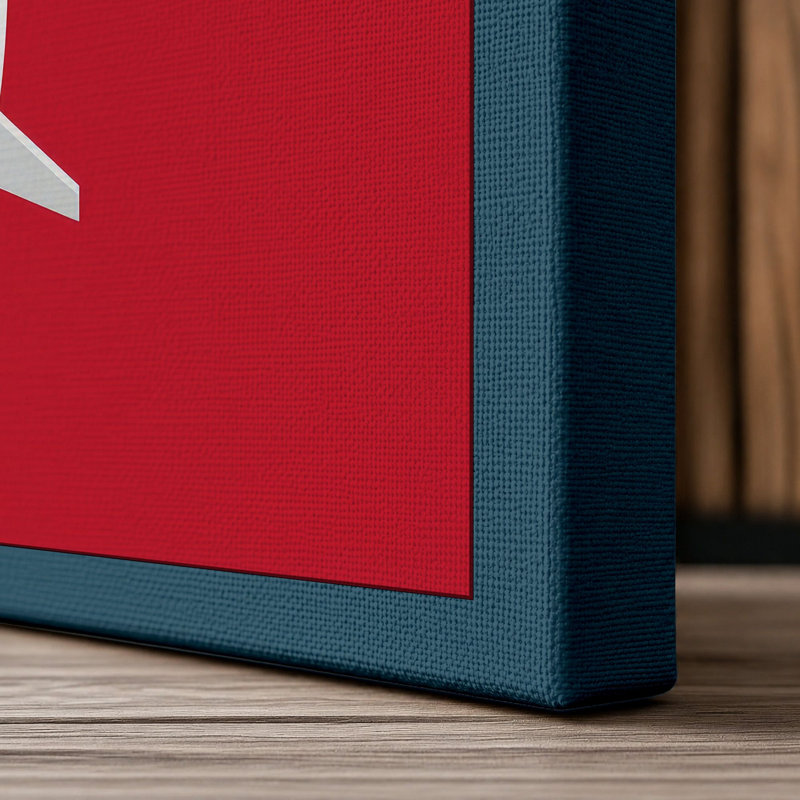 Overhead Aircraft Minimalist - Wrapped Canvas, 30x20 - 76.2 x 50.8 cm, Teal Border