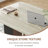 Modern 63" Retangular Wrining Desk, Faux Marble Table Top Desk With Double Legs