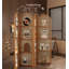 Paravent de coin en bambou et rotin de style Mid-Century pour un usage domestique-348904012