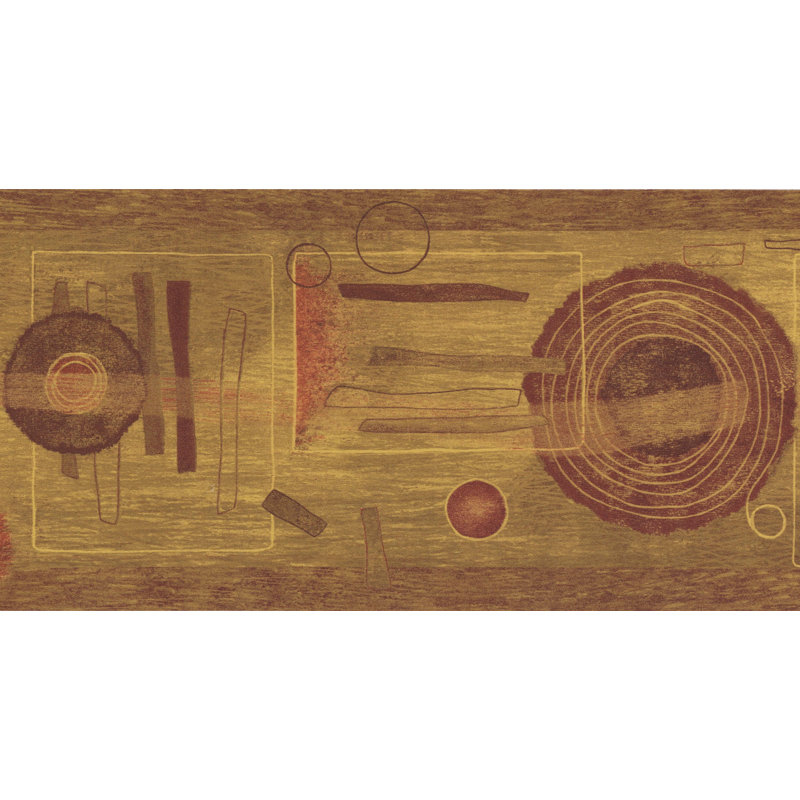 Bordure de papier peint L 15 pi x l 6,75 po Geometric Design