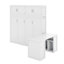Grand lit escamotable avec bureau, tablettes et armoires-971406236