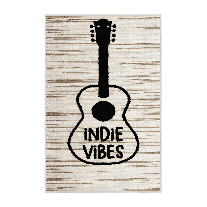  Tapis lavable Indie Music Vibes, Tapis de couloir 2 pi x 4 pi