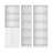 Platte 3 Piece Living Room Set With 3 Bookcases, White-773814677
