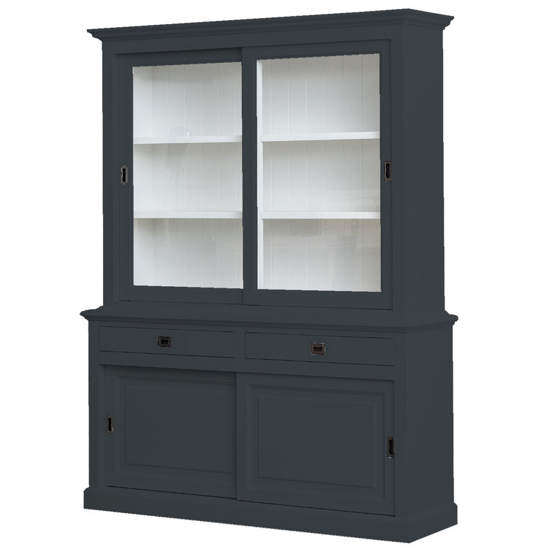Emilia China Cabinet, Anthraciet Grey