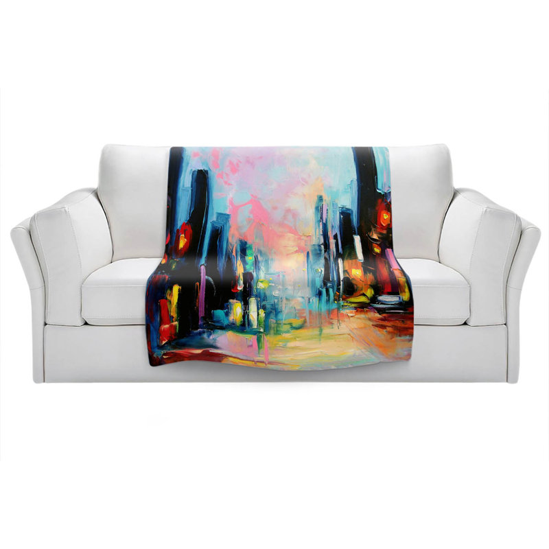 Hand Woven Throw Blanket, 68" x 80"