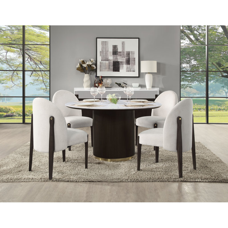 Maximiliano 5-piece Dining Table Set, Beige