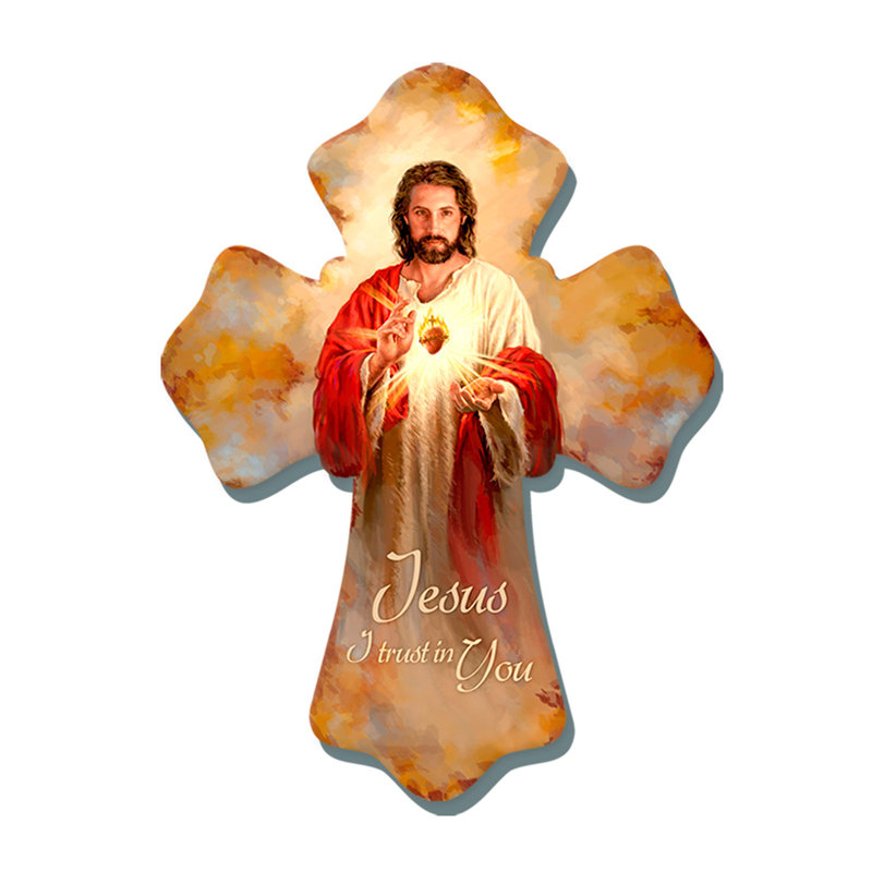Sacred Heart Wooden Cross