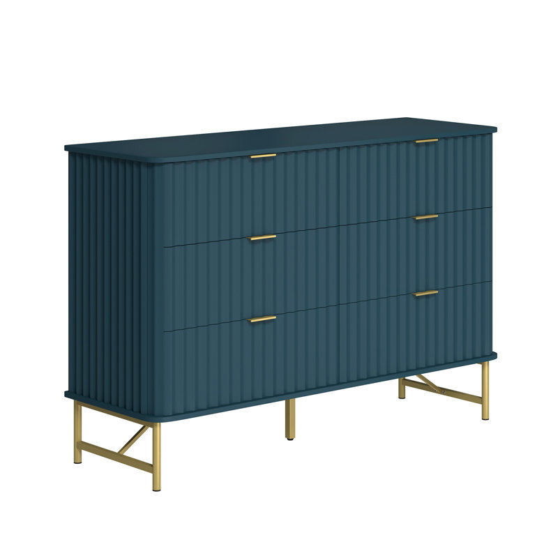 Barberton 6 - Drawer Accent Chest, Green