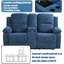 Ensemble de salon Atlow 2 pièces en tissu avec fauteuil inclinable manuel, table rabattable, porte-gobelets et console centrale-87537995