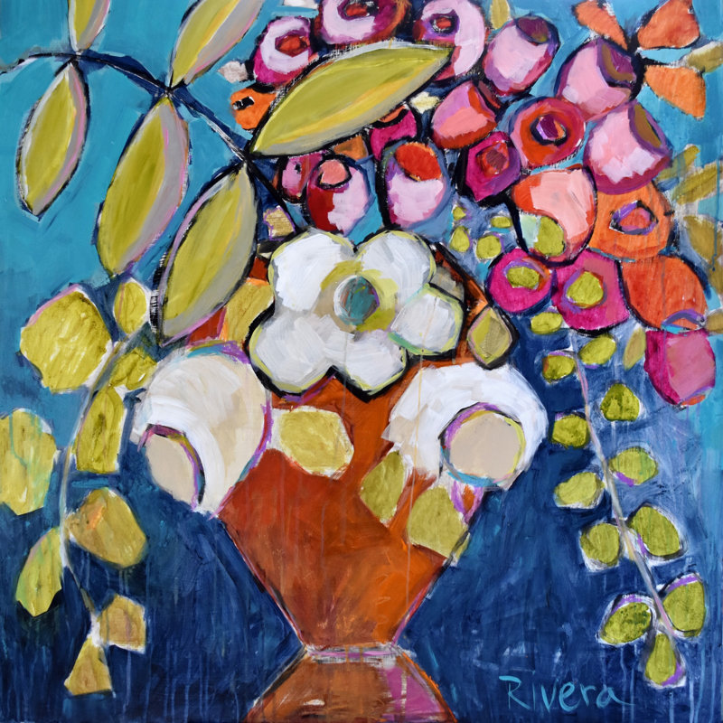 Michelle Rivera - Wrapped Canvas Painting, 45cm H x 45cm W
