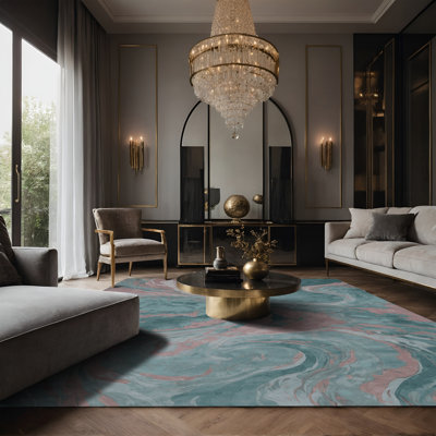 Tapis gris soyeux et moelleux