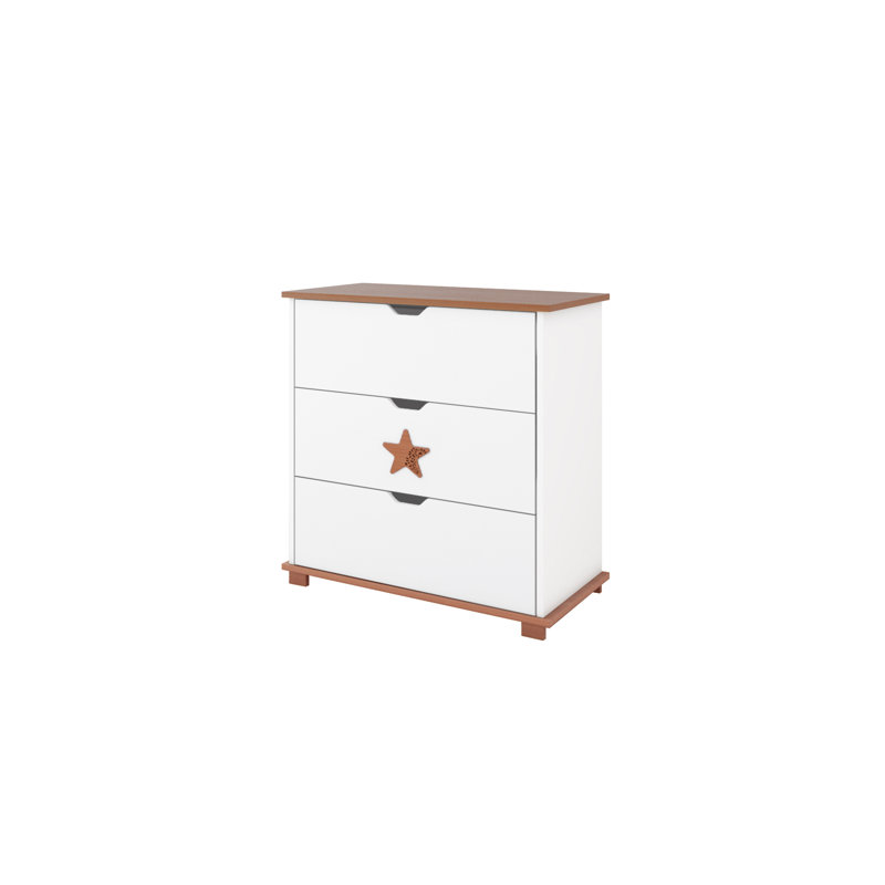 Epperson Kids 3 - Drawer Chest, White/Alder