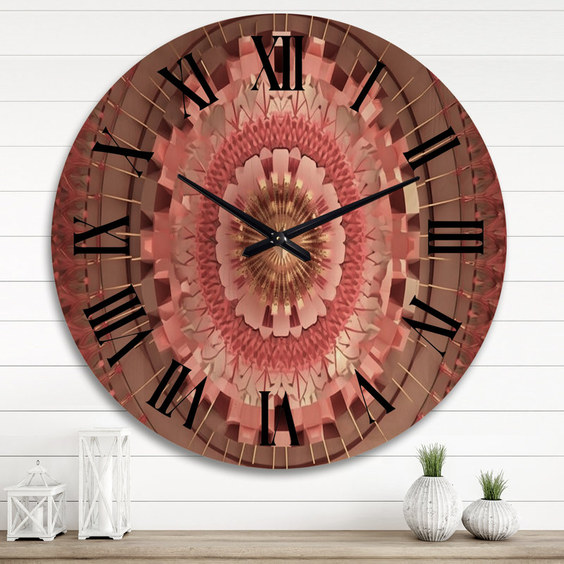 Horloge murale géométrique moderne en bois, Très grand