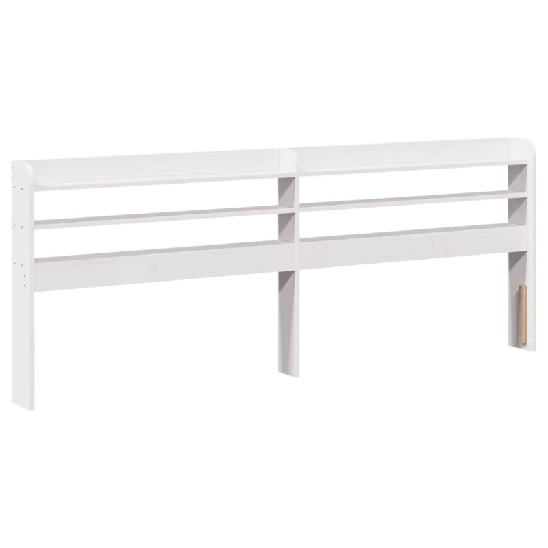 Solid Wood Headboard, White, Super King (6')