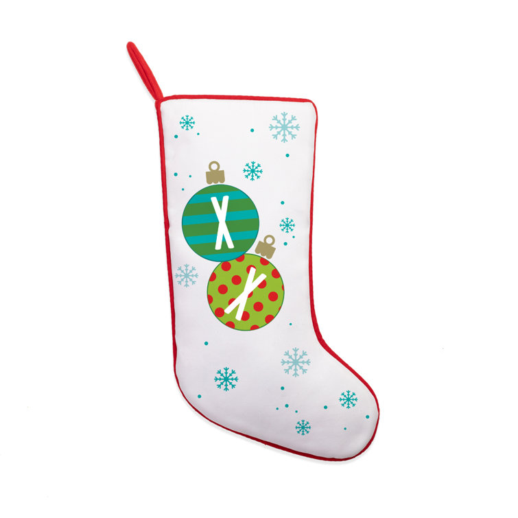 The Holiday Aisle® Ornament Name Personalized Stocking | Wayfair