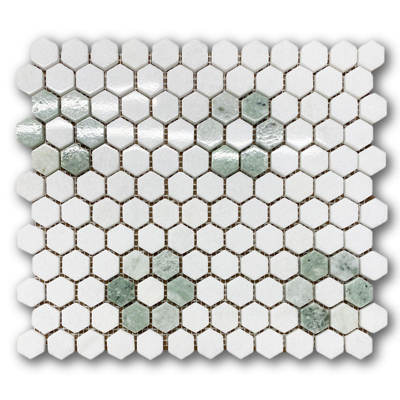 10" x 11" Marble Mosaic Sheet Subway Wall & Floor Tile