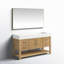 Ensemble de meuble-lavabo simple 60 po Maho avec comptoir en pierre et miroir intégrés Maho