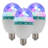 E27 3W Colourful Rotating Stage RGB LED Light Bulb(Set Of 3)