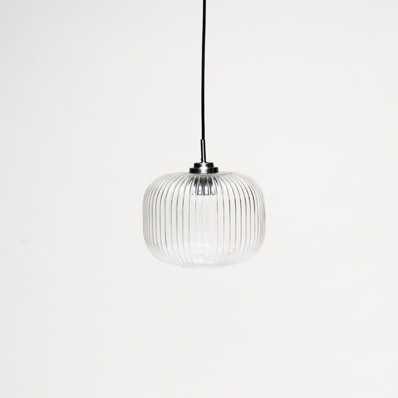 Showstead 1 - Light Single Pendant, Clear, Natural