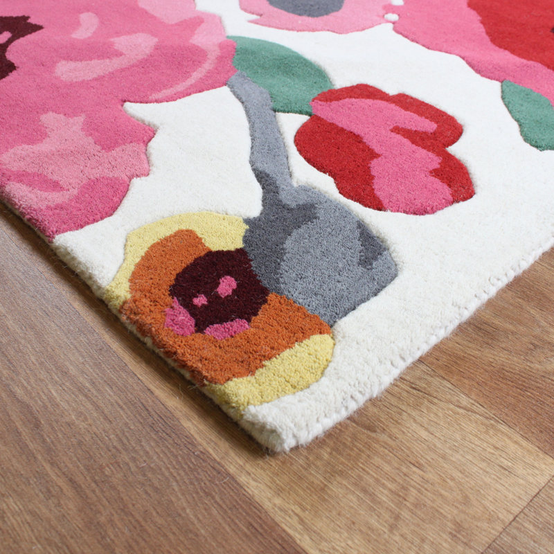 Louise Floral Hand Woven Area Rug, Rectangle 160 x 230cm