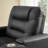 Kofel Vegan Leather Chaise Lounge with Wireless Charging and Cup Holder-1688603245