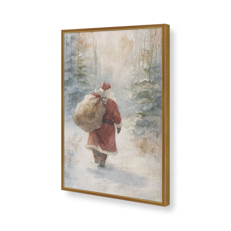 «Winter’s Journey», reproduction d'art, Or poli, 24 po x 36 po