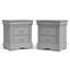 Ensemble de chambre à coucher 3 pièces Extula (1 commode et 2 tables de chevet)-1061369280
