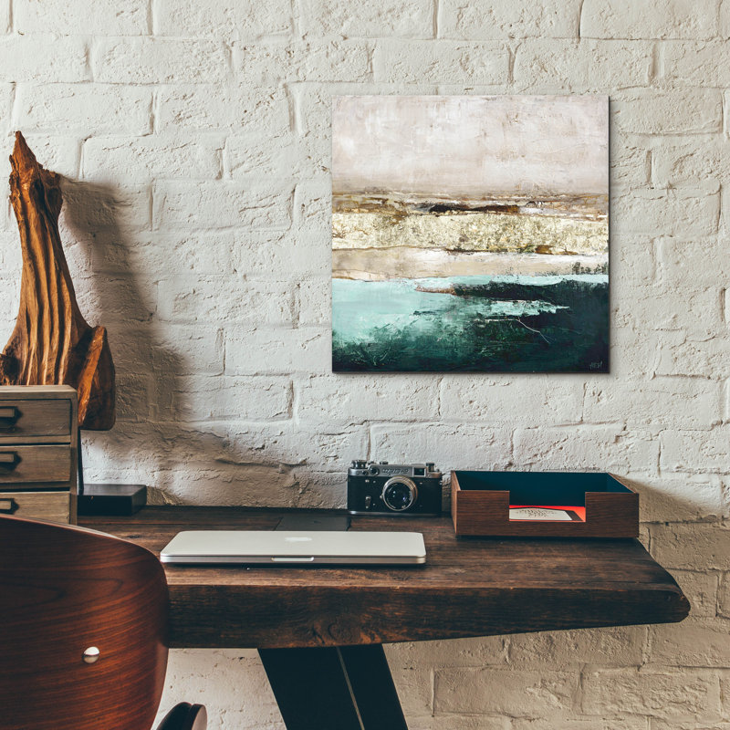  'Turquoise Pools' by Design Fabrikken Acrylic Glass Wall Art, 12" x 12"