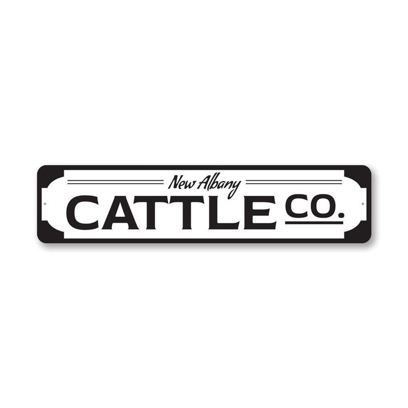 Enseigne en aluminium C best Company, H 4 po x l 18 po x P 0,04 po