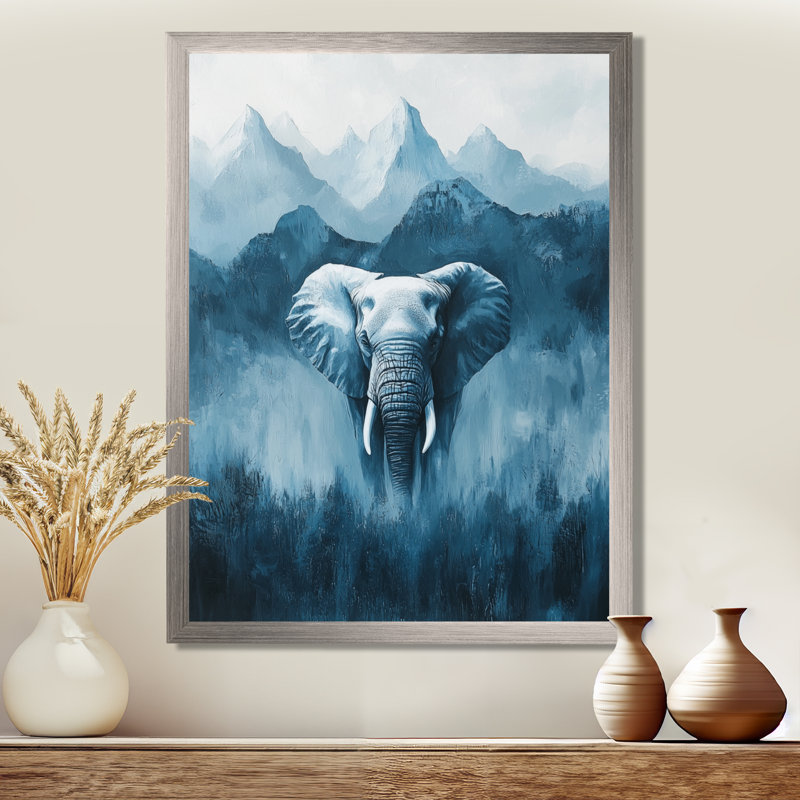 Iglesias - Animals Wall Art, H 32 po x l 24 po, Reproduction encadrée d'une seule photo, Argent argent