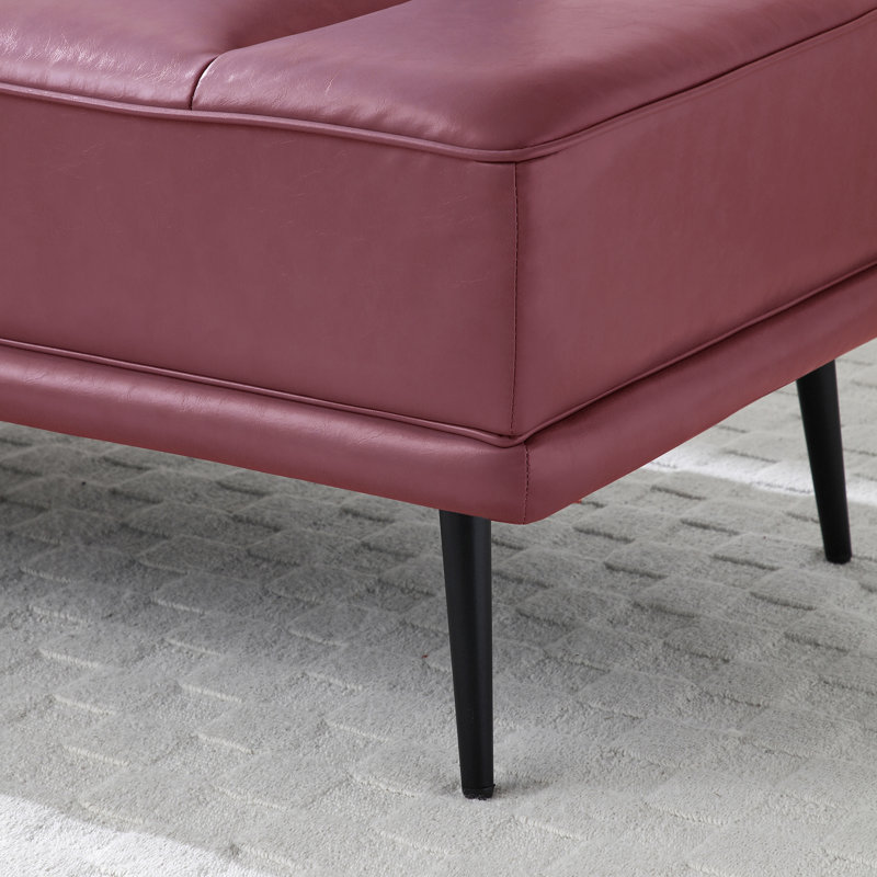 55'' Upholstered Loveseat, Pink