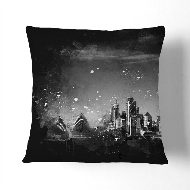 Square Cushion, 55cm H x 55cm W x 20cm D, White